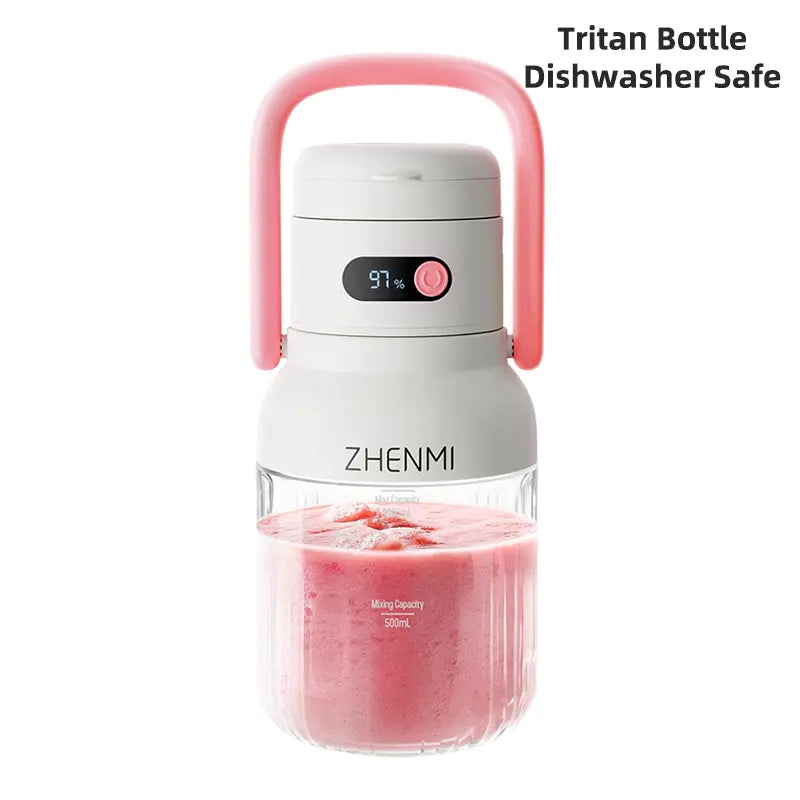 Festive &amp; Fun! Ice-Crushing Cordless Blender - Portable Smoothie &amp; Milkshake Maker for Holidays, Birthdays &amp; Healthy Lifestyles