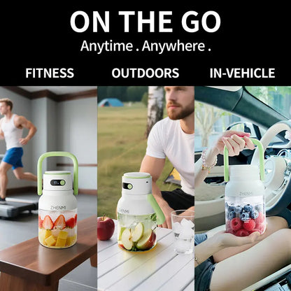 Festive &amp; Fun! Ice-Crushing Cordless Blender - Portable Smoothie &amp; Milkshake Maker for Holidays, Birthdays &amp; Healthy Lifestyles