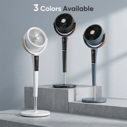 Quiet Bedroom Fan | 15 Speed Settings | 120° Oscillation | LED Light | DC Motor | Buy 2 for Popular Choice, Buy 3 for the Best Deal